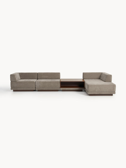 Colriva Modular Corner Sofa (4-Seater) with Coffee Table