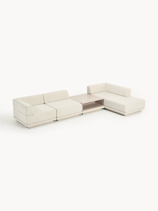 Colriva Modular Corner Sofa (4-Seater) with Coffee Table
