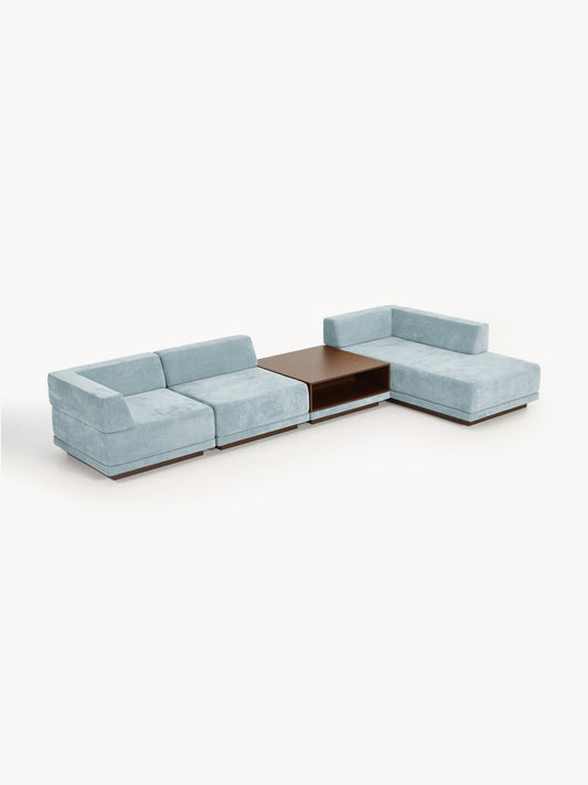 Colriva Modular Corner Sofa (4-Seater) with Coffee Table