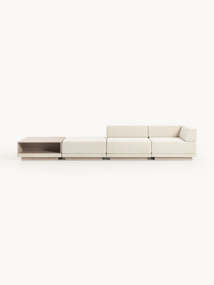 Colriva Modular Sofa (4-Seater) with Coffee Table & Ottoman