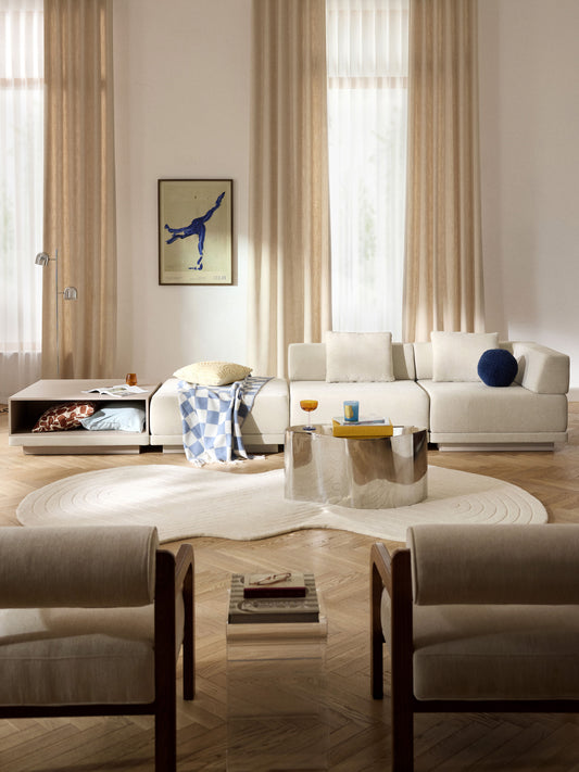 Colriva Modular Sofa (4-Seater) with Coffee Table & Ottoman