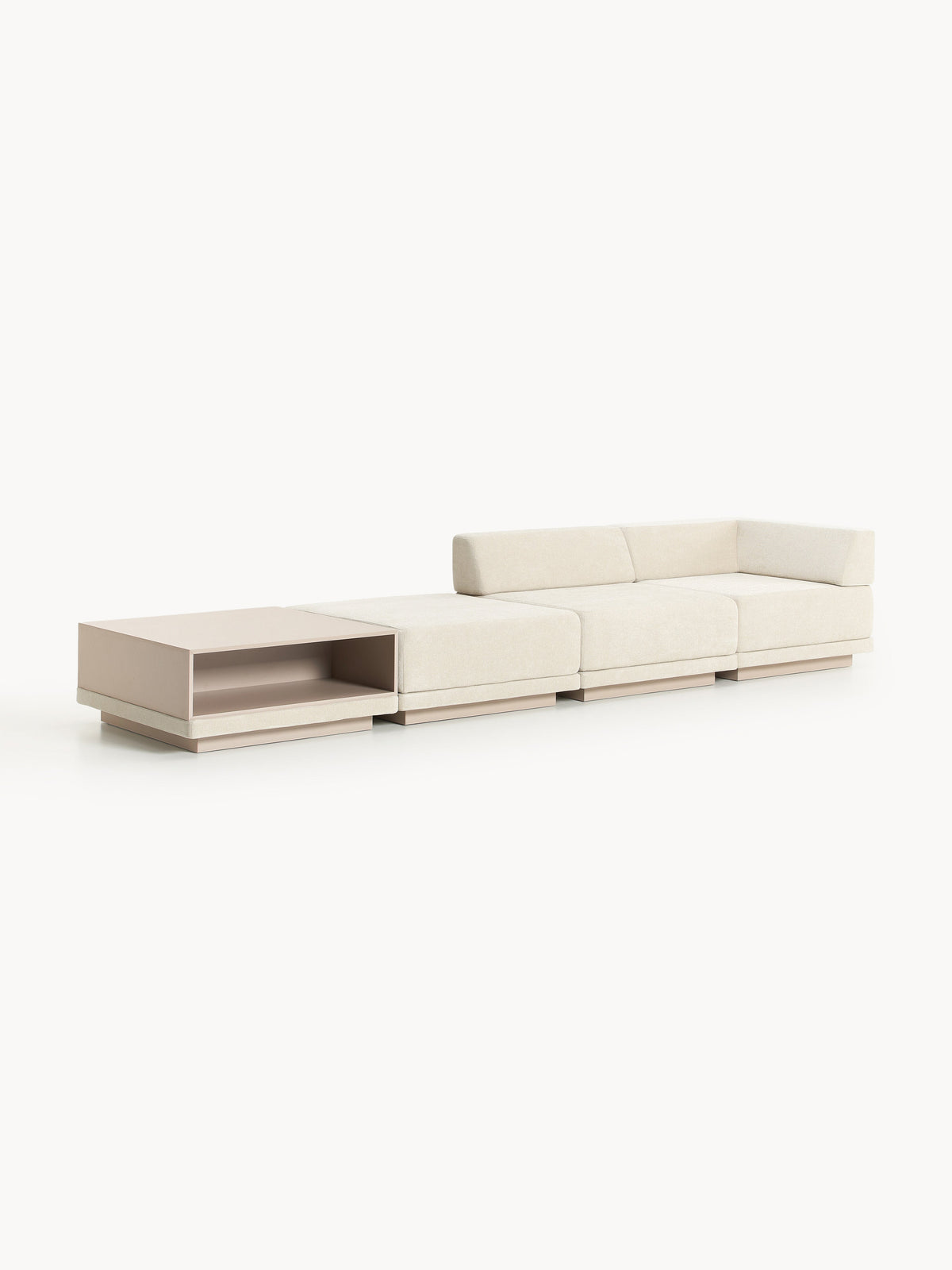 Colriva Modular Sofa (4-Seater) with Coffee Table & Ottoman