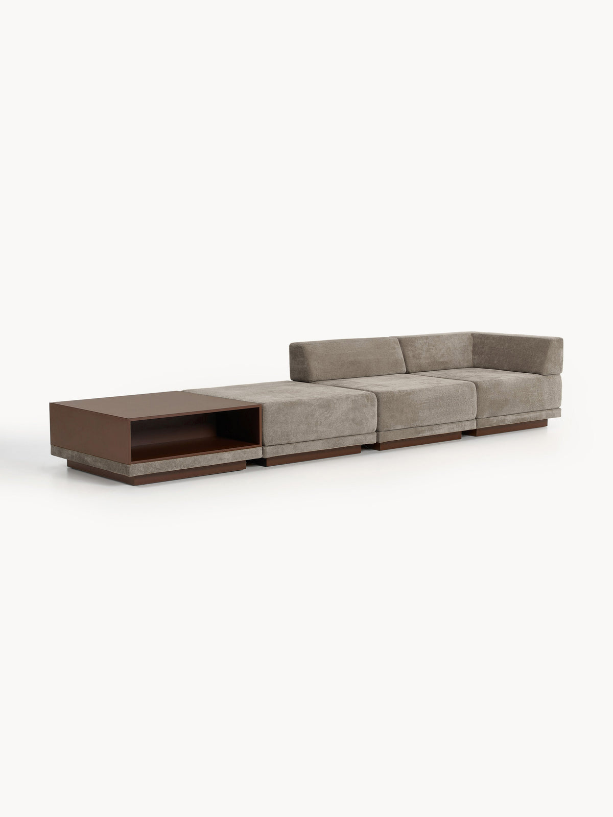 Colriva Modular Sofa (4-Seater) with Coffee Table & Ottoman