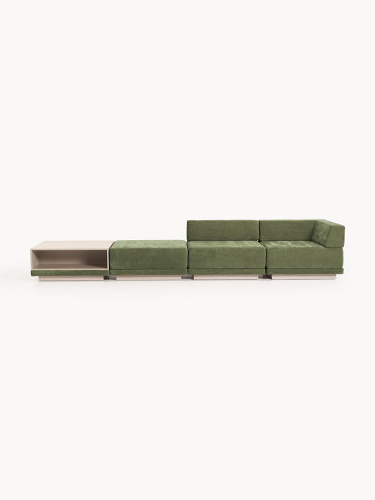 Colriva Modular Sofa (4-Seater) with Coffee Table & Ottoman