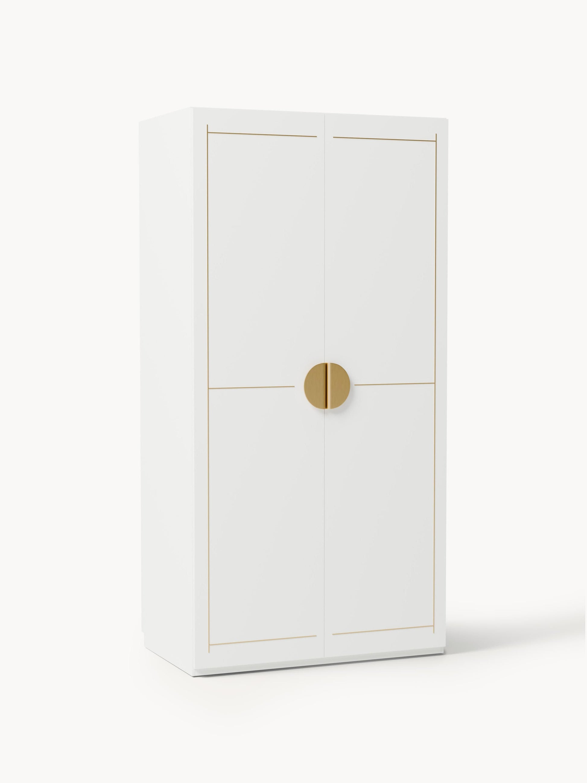 Denmara Modular Hinged-Door Wardrobe, 100 cm Wide, in Various Sizes