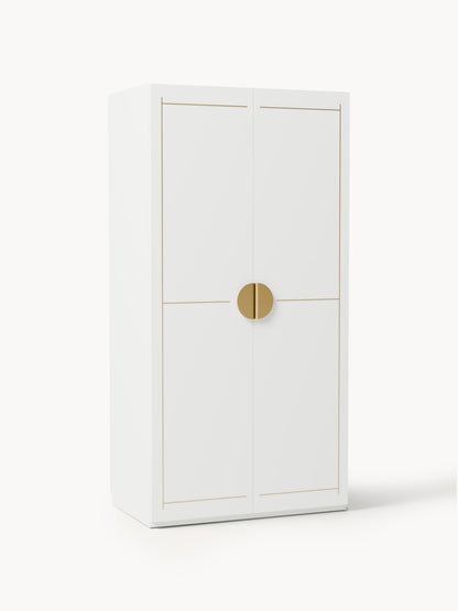 Denmara Modular Hinged-Door Wardrobe, 100 cm Wide, in Various Sizes