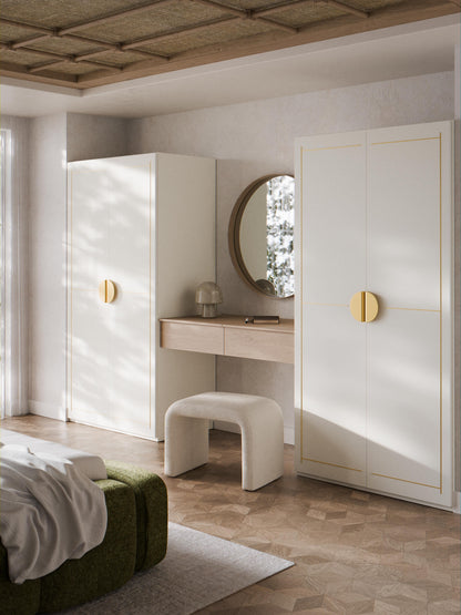 Denmara Modular Hinged-Door Wardrobe, 100 cm Wide, in Various Sizes