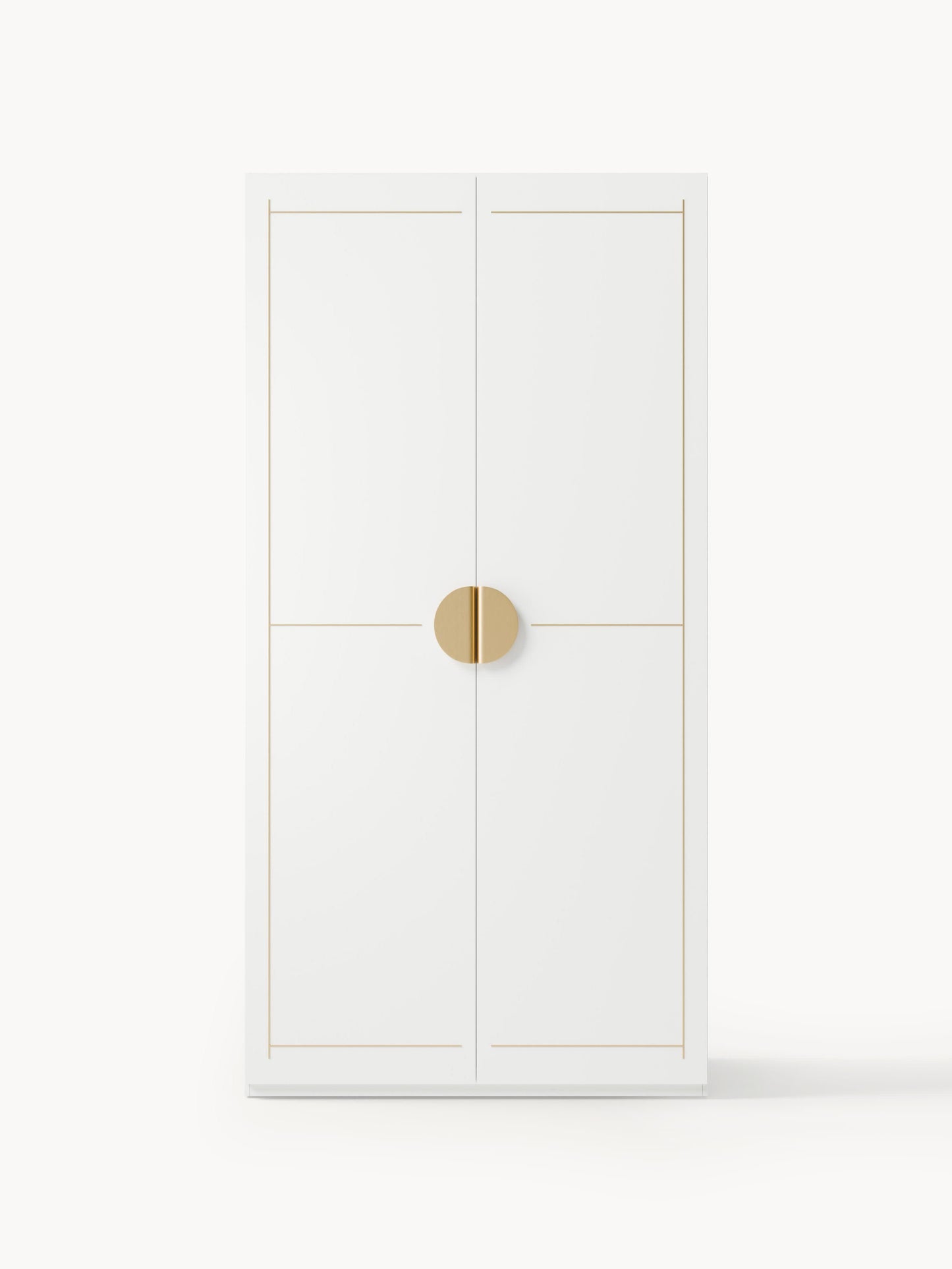 Denmara Modular Hinged-Door Wardrobe, 100 cm Wide, in Various Sizes