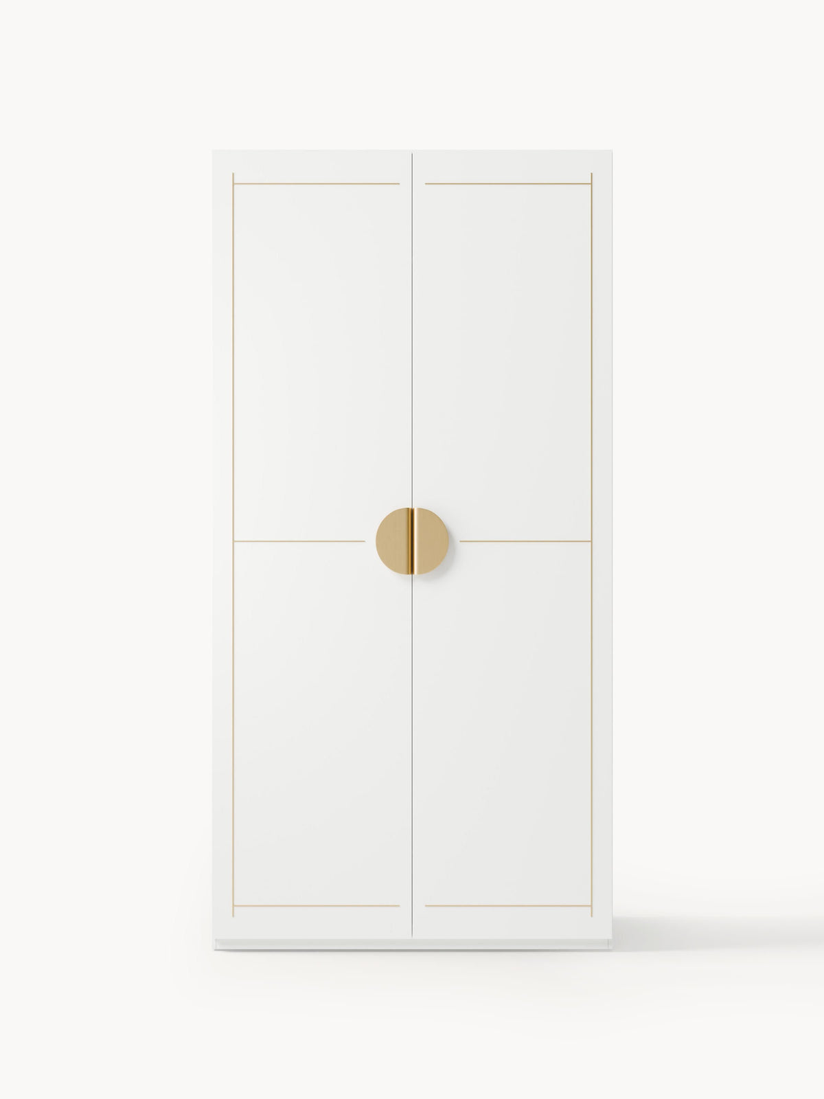 Denmara Modular Hinged-Door Wardrobe, 100 cm Wide, in Various Sizes