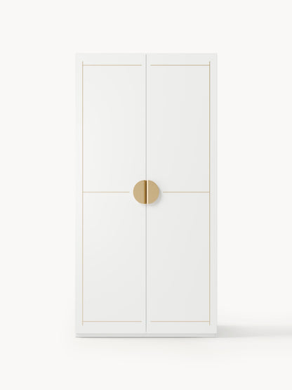 Denmara Modular Hinged-Door Wardrobe, 100 cm Wide, in Various Sizes