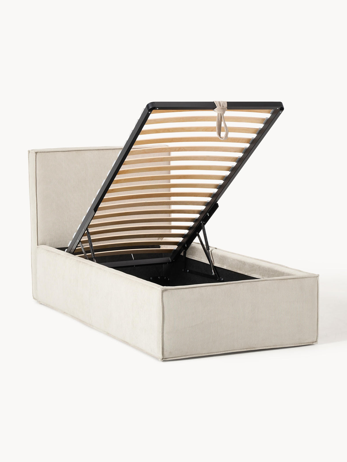 Drescano Single Bed in Corduroy with Storage