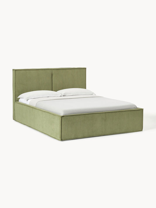 Drescano Upholstered Storage Bed in Corduroy
