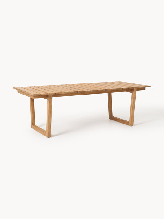 Eibella Teak Wood Garden Table, 229 x 100 cm