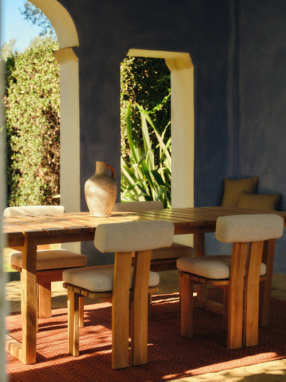 Eibella Teak Wood Garden Table, 229 x 100 cm