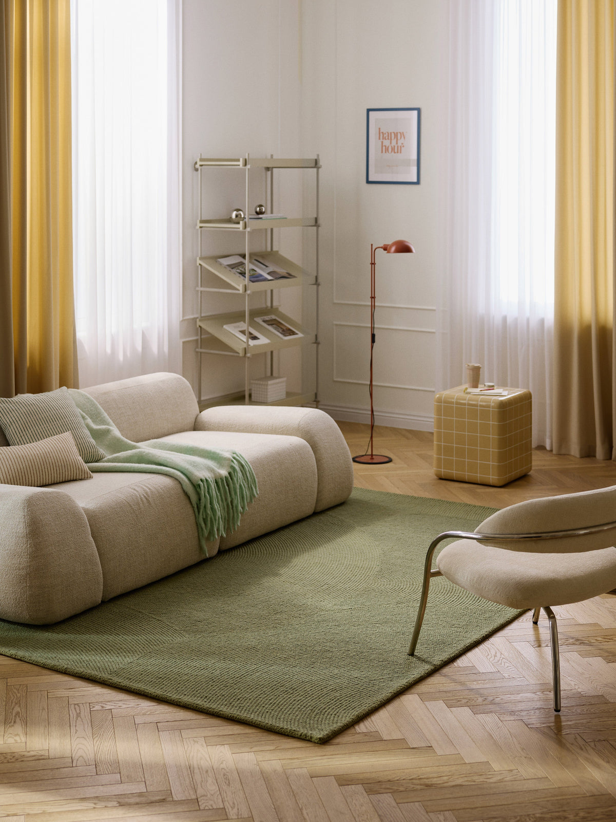 Elenriva Hand-Tufted Wool Rug