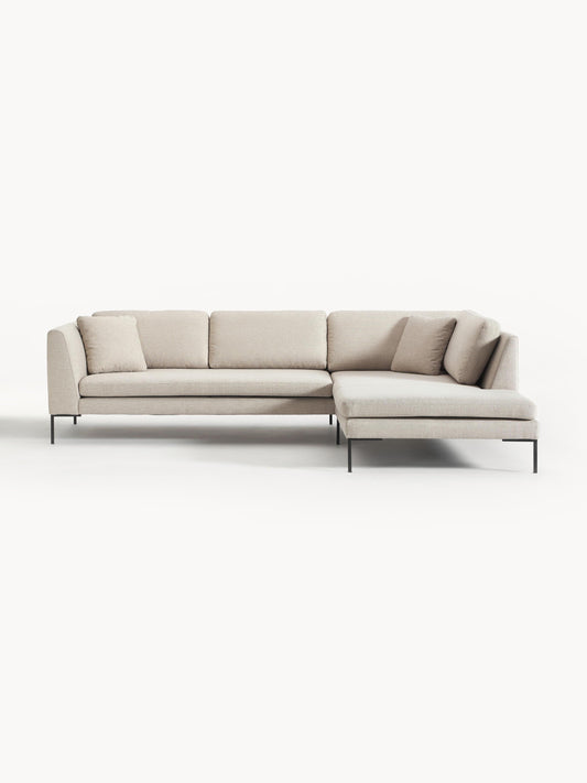 Emravia Corner Sofa with Metal Legs