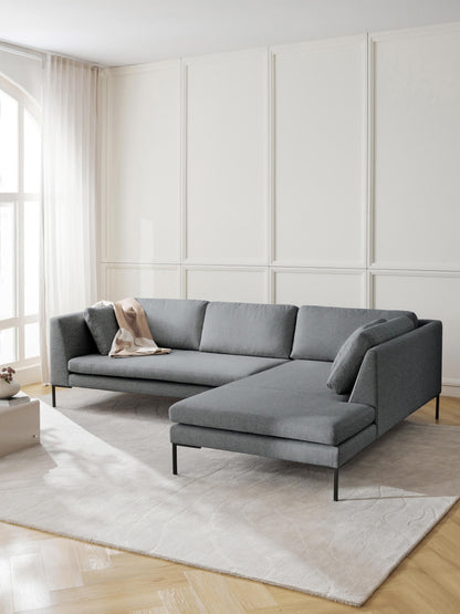 Emravia Corner Sofa with Metal Legs