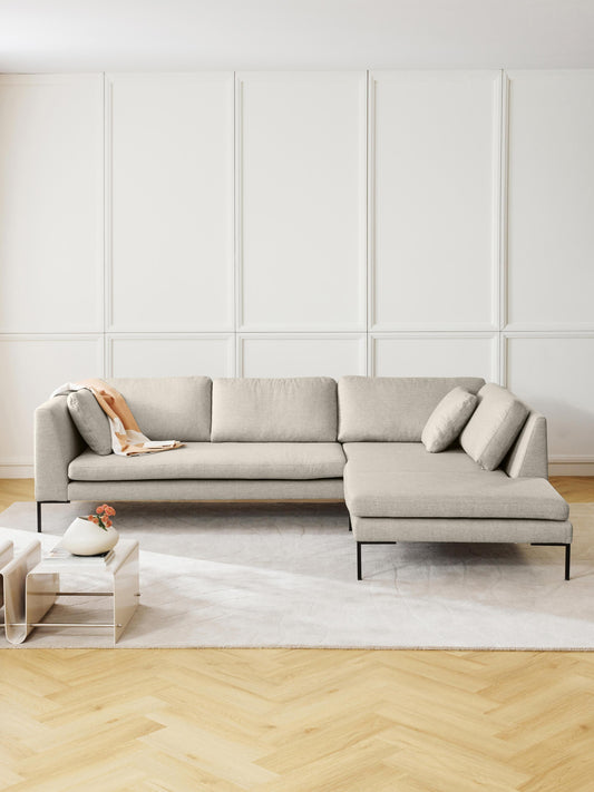 Emravia Corner Sofa with Metal Legs