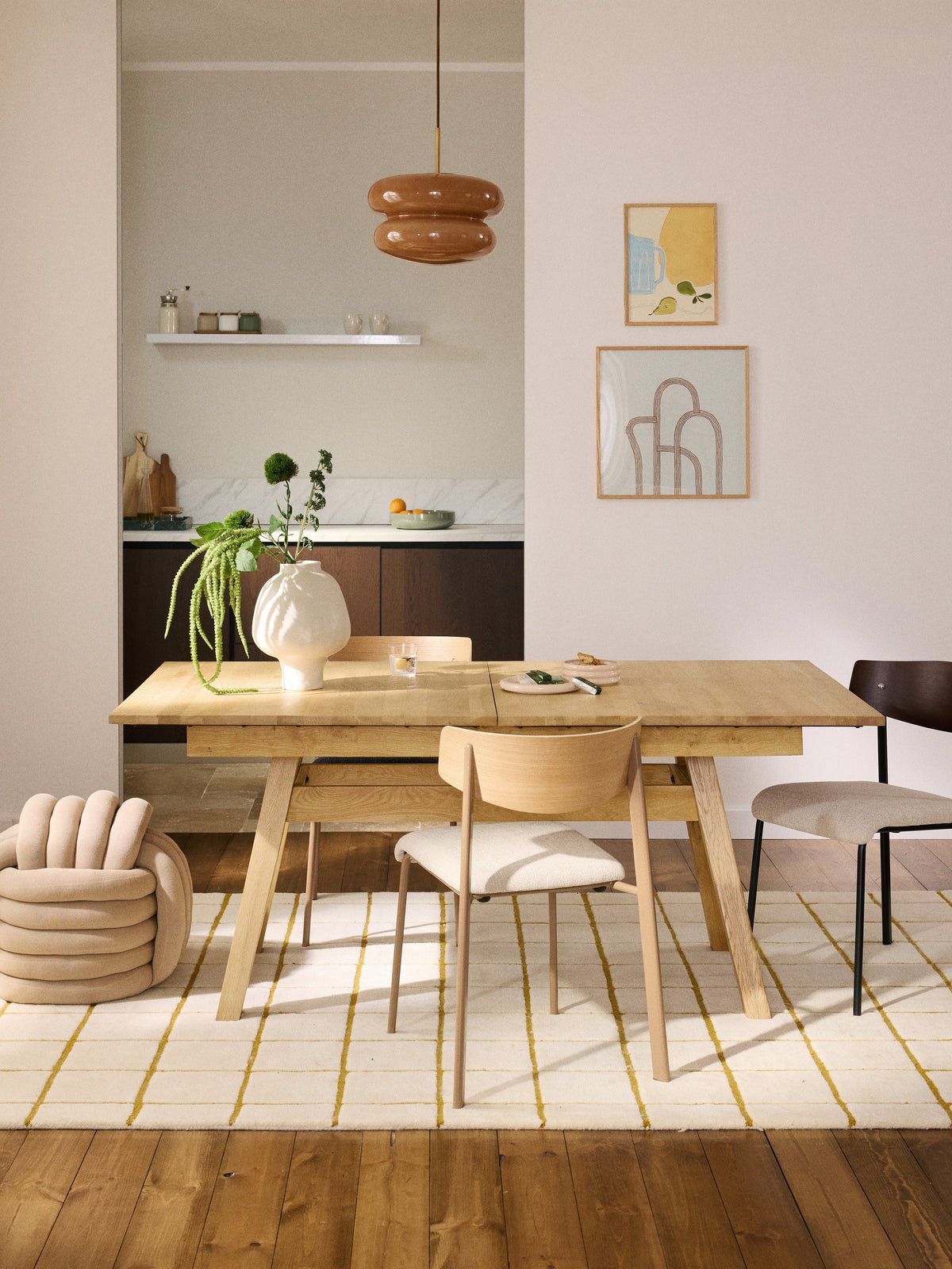 Ethrado Extendable Dining Table, 180 - 220 x 100 cm