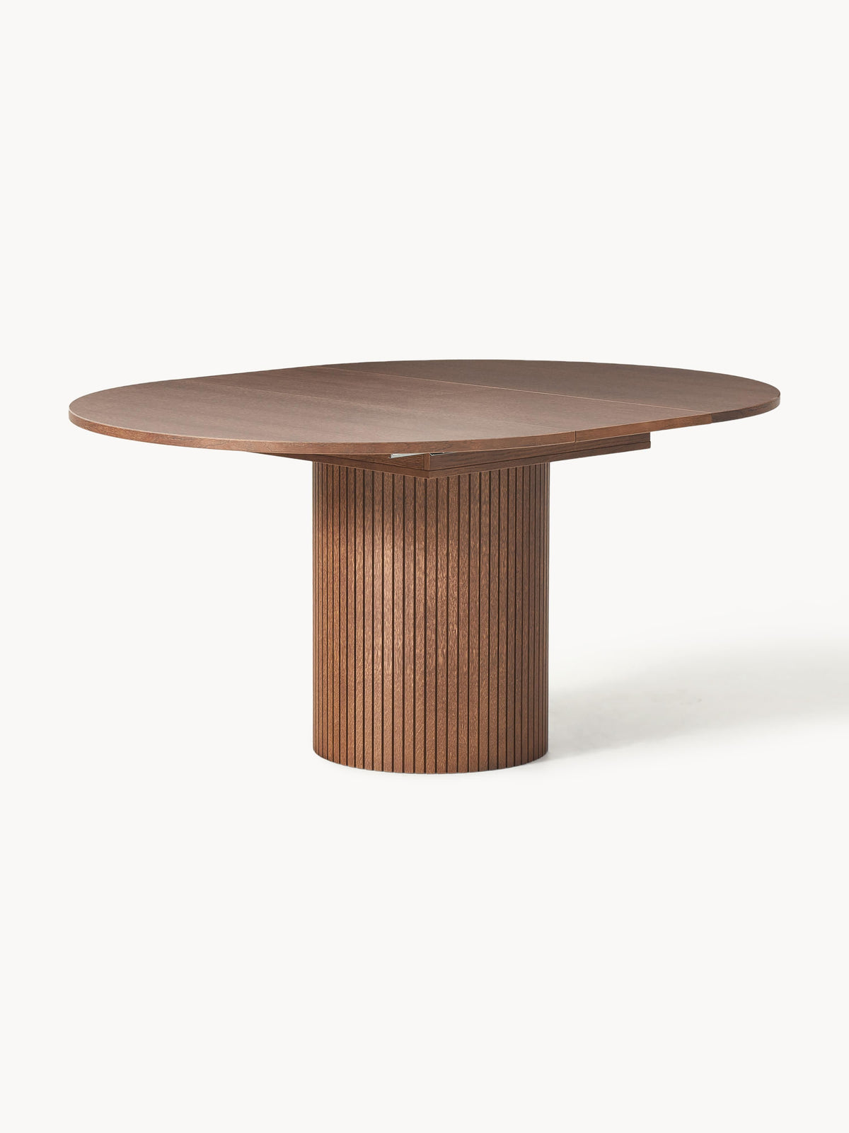 Filbria Extendable Dining Table with Grooved Texture, 120 - 160 x 75 cm