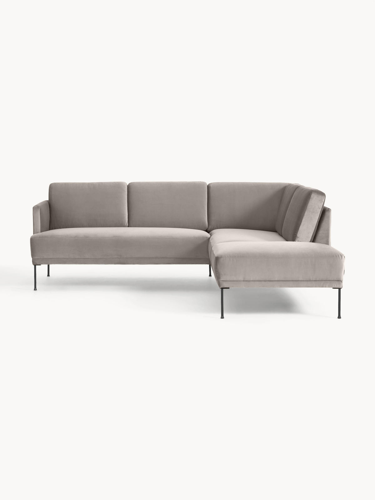 Flurenza Velvet Corner Sofa