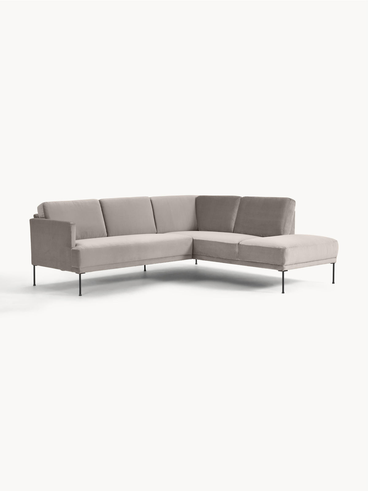 Flurenza Velvet Corner Sofa