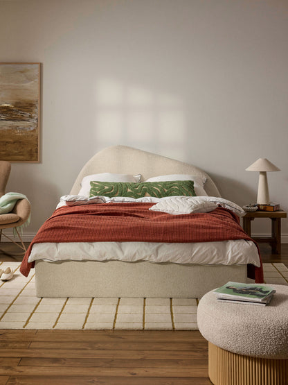Garvale Upholstered Bed in Bouclé