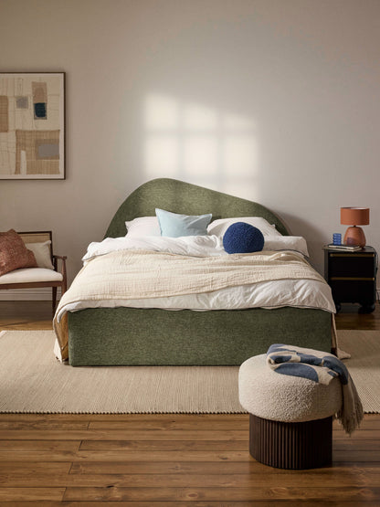 Garvale Upholstered Bed in Bouclé