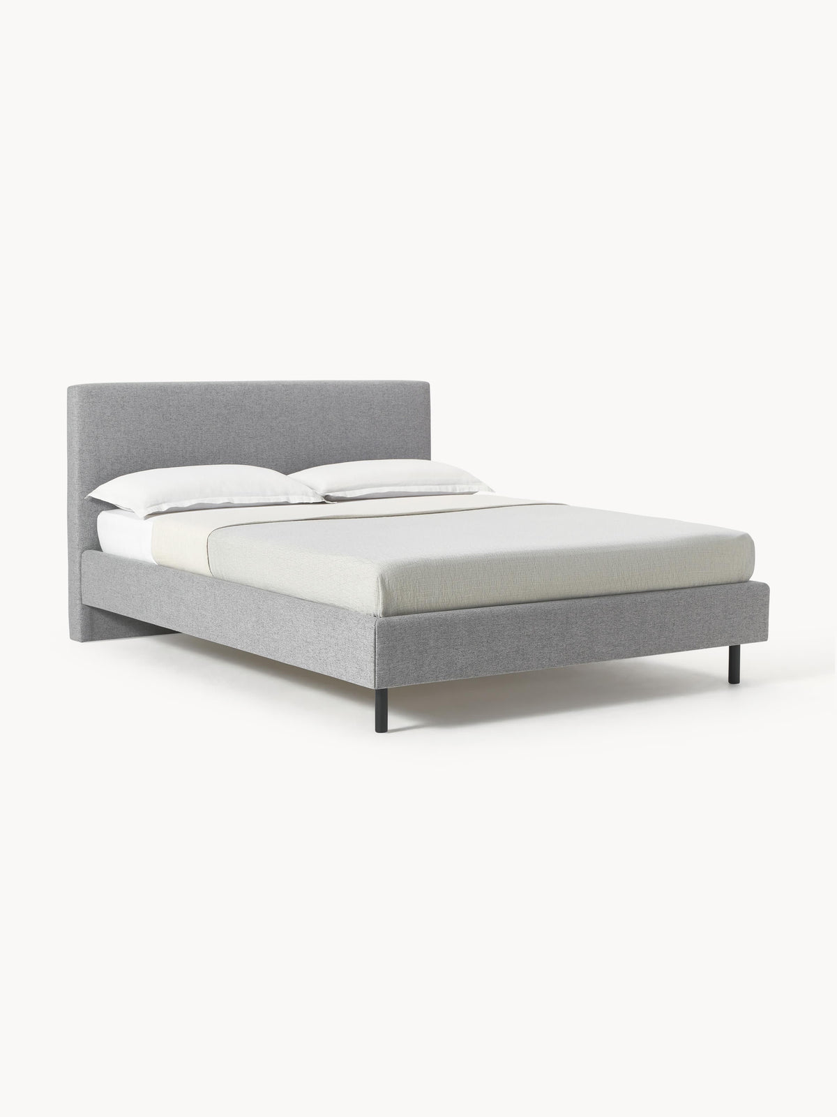 Giurenza Upholstered Bed with Wooden Feet