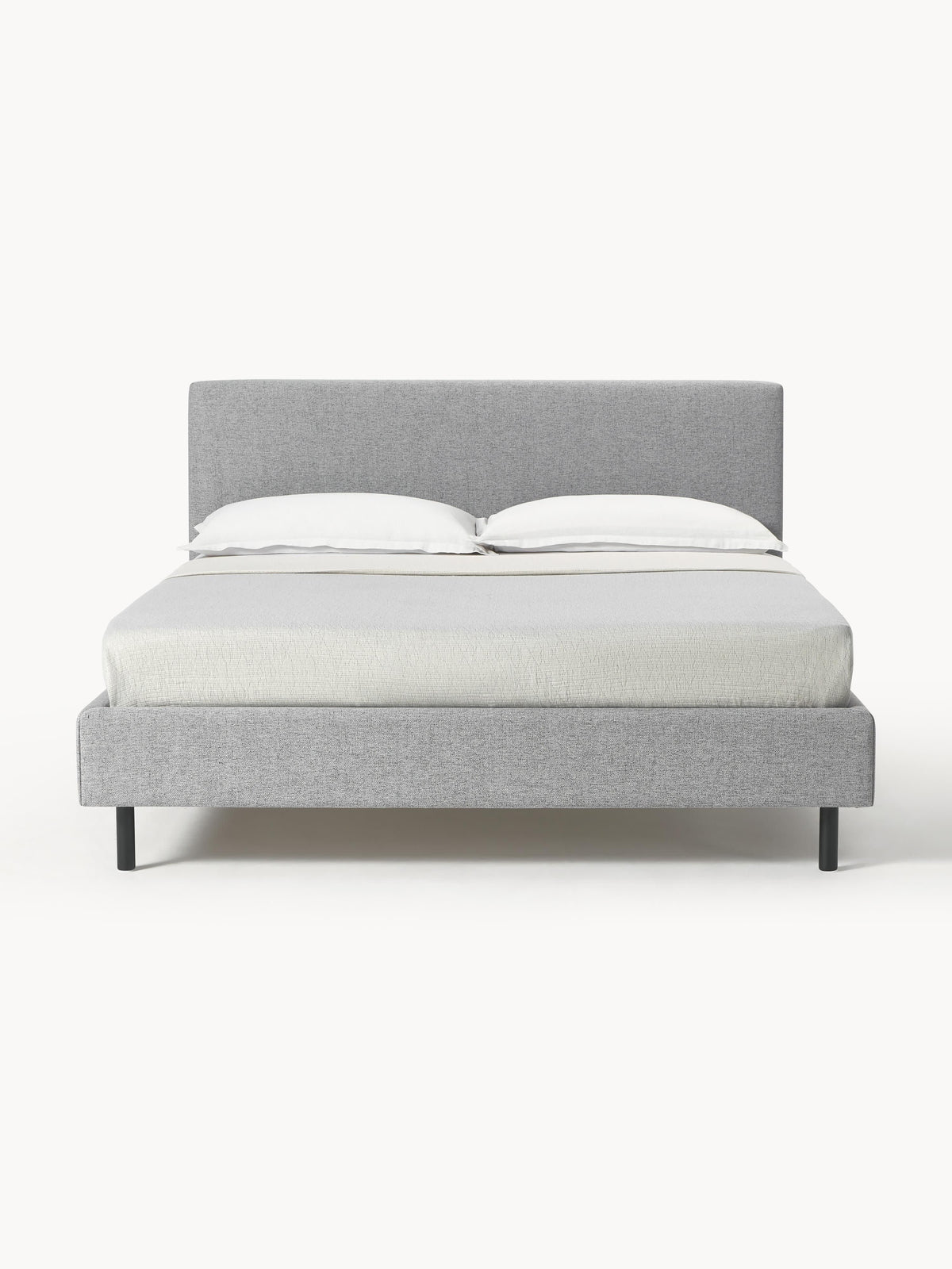 Giurenza Upholstered Bed with Wooden Feet