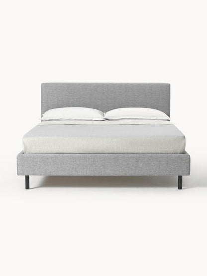 Giurenza Upholstered Bed with Wooden Feet