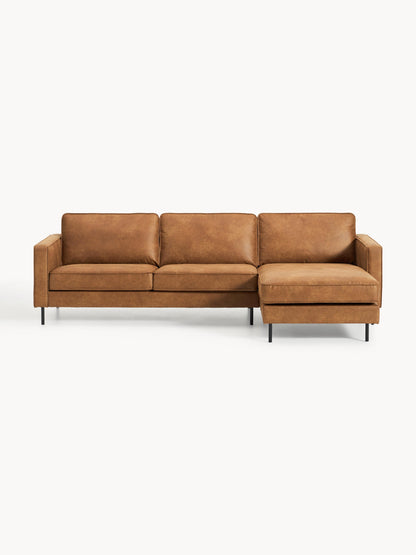 Huntora 3-Seater Corner Sofa in Leather