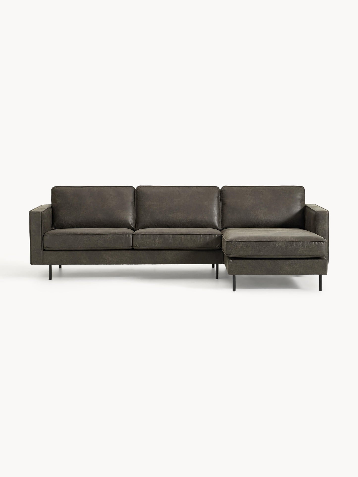 Huntora 3-Seater Corner Sofa in Leather