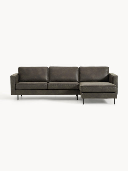 Huntora 3-Seater Corner Sofa in Leather