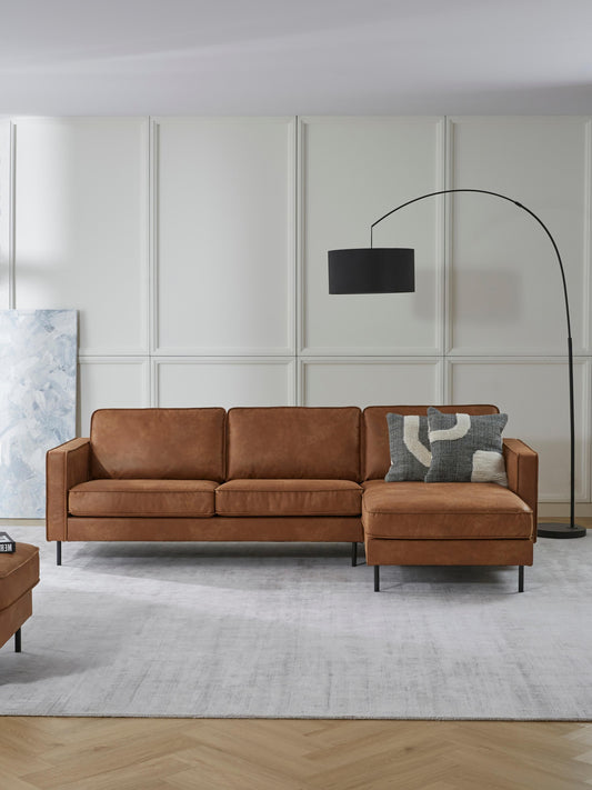 Huntora 3-Seater Corner Sofa in Leather