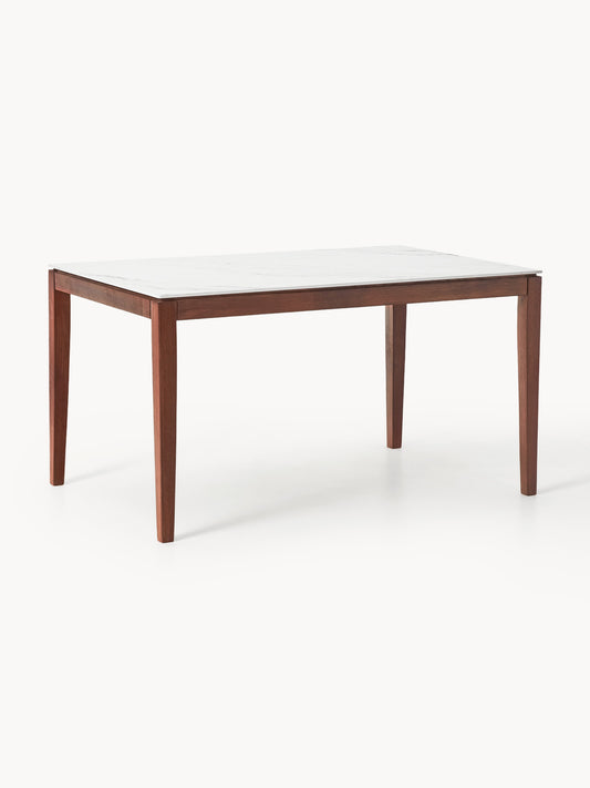 Jackrado Dining Table with Marble-Look Tabletop, in Various Sizes