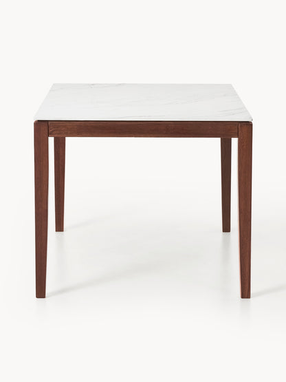 Jackrado Dining Table with Marble-Look Tabletop, in Various Sizes