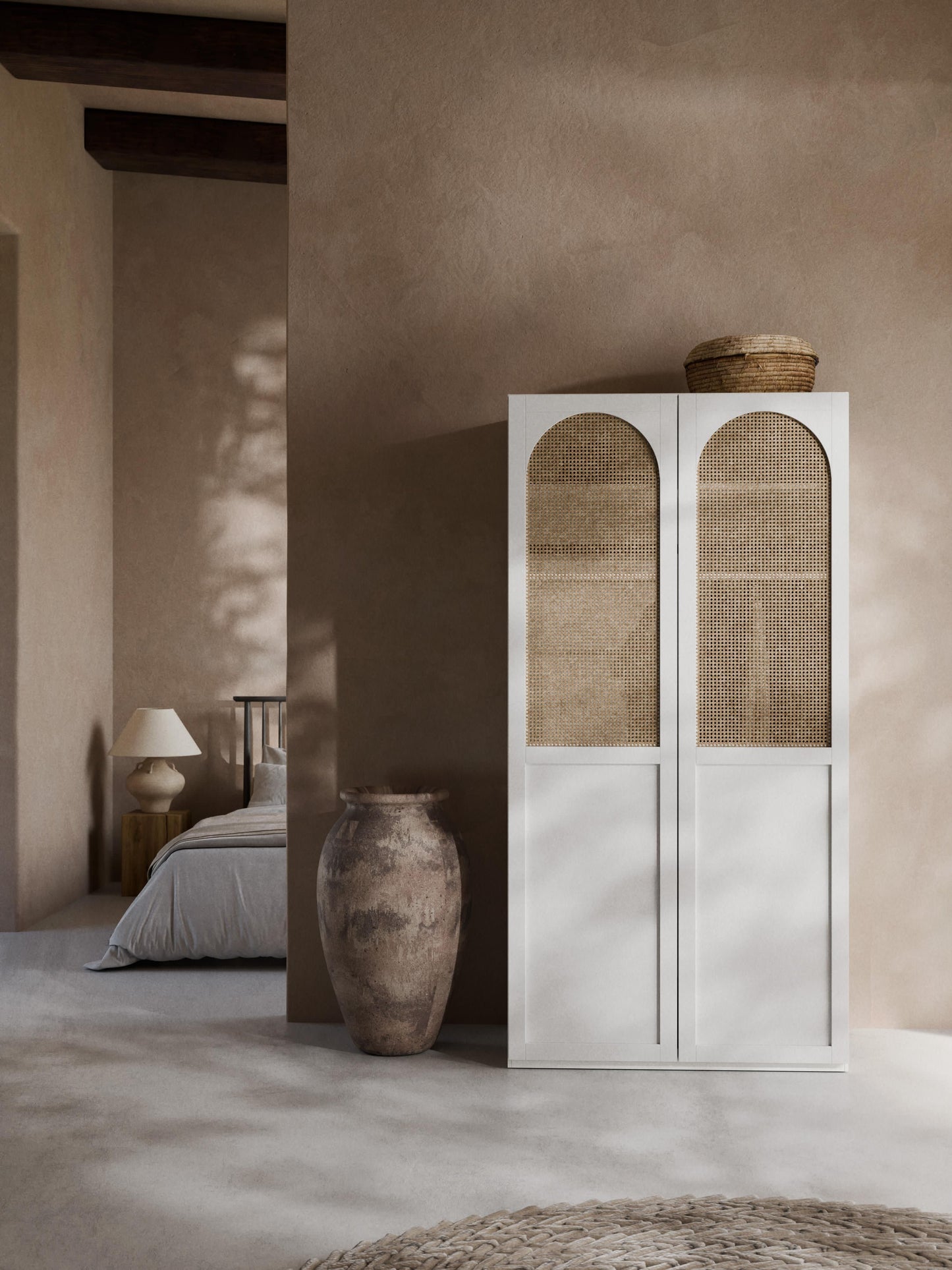Jenvella Modular Hinged-Door Wardrobe, 100 cm Wide, in Various Sizes