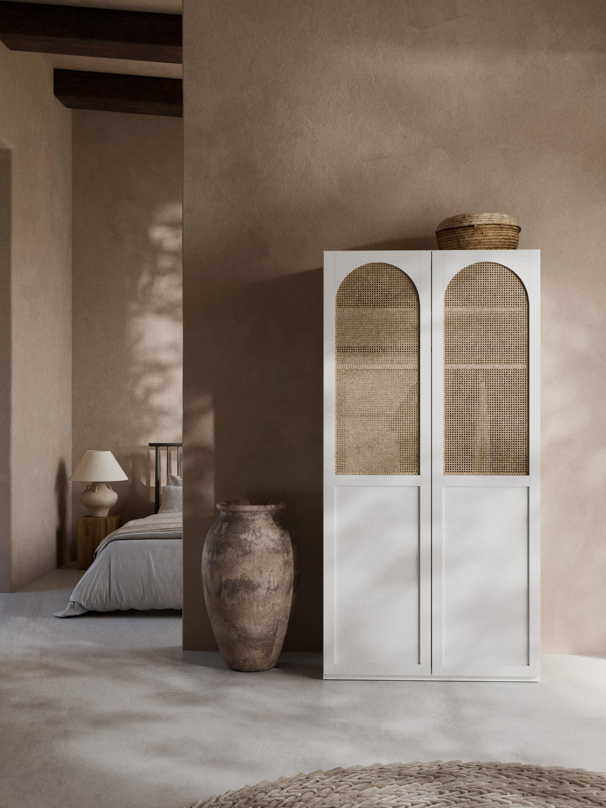Jenvella Modular Hinged-Door Wardrobe, 100 cm Wide, in Various Sizes