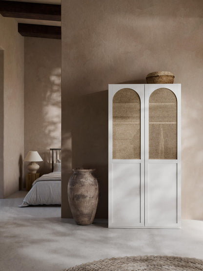 Jenvella Modular Hinged-Door Wardrobe, 100 cm Wide, in Various Sizes