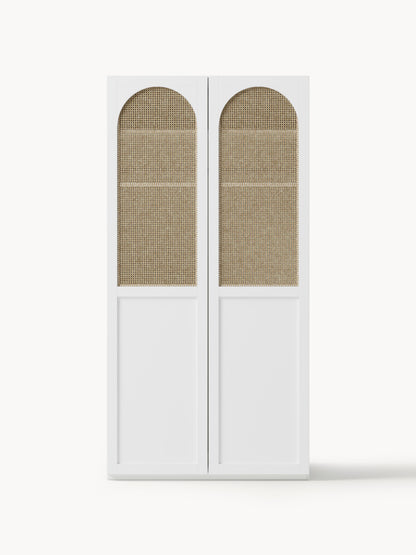 Jenvella Modular Hinged-Door Wardrobe, 100 cm Wide, in Various Sizes