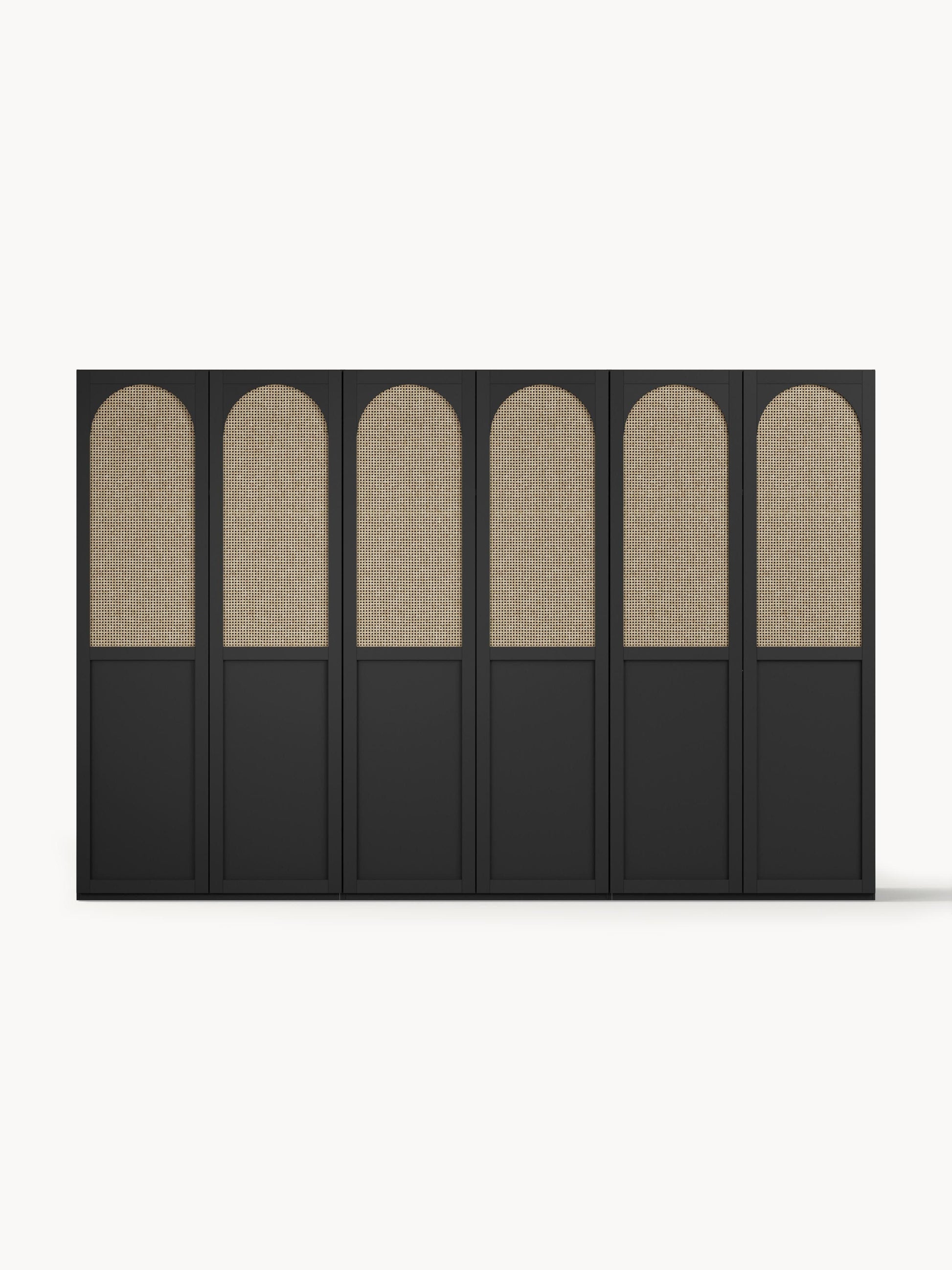 Jenvella Modular Hinged-Door Wardrobe, 300 cm Wide, in Various Sizes