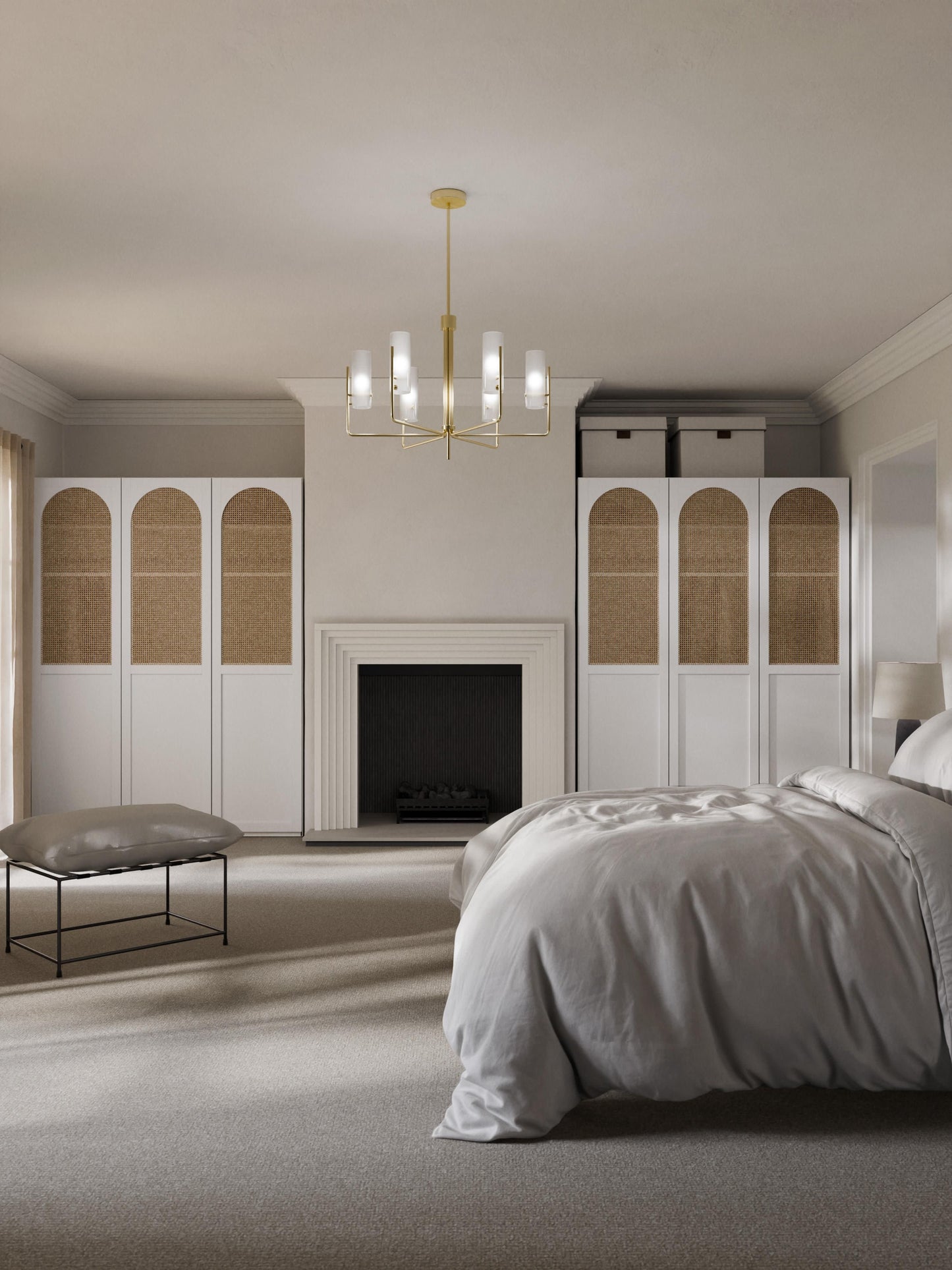 Jenvella Modular Hinged-Door Wardrobe, 50 cm Wide, in Various Sizes