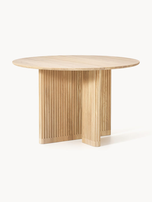 Jolbria Round Oak Dining Table, Ø 120 cm