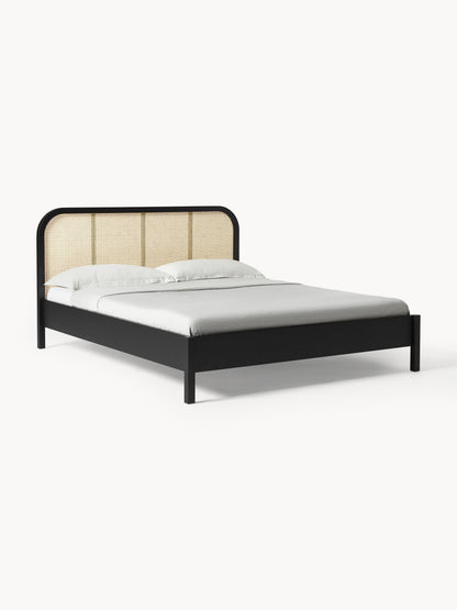 Jonmara Wooden Bed with Vienna Cane Headboard