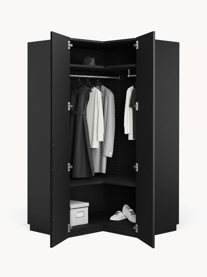 Lenmarco Modular Corner Wardrobe, 115 cm Wide, in Various Sizes