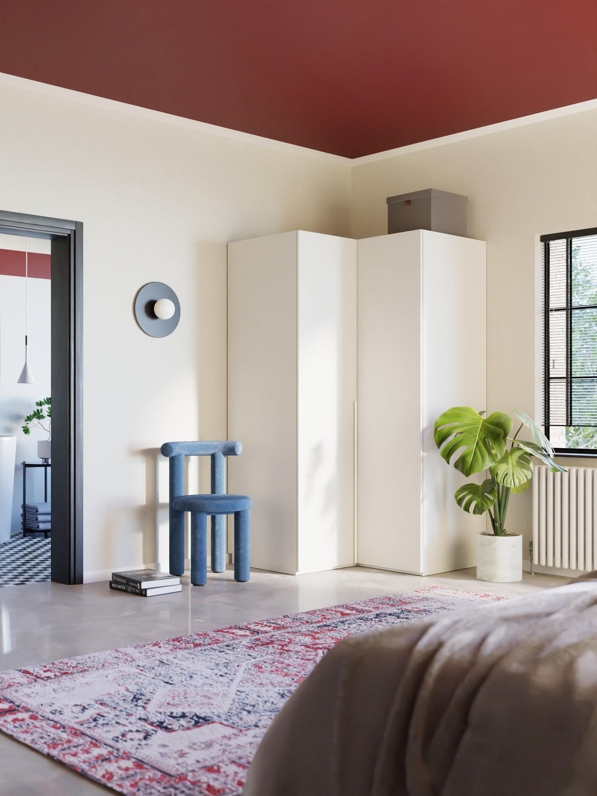 Lenmarco Modular Corner Wardrobe, 115 cm Wide, in Various Sizes