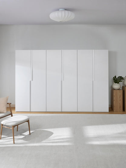 Lenmarco Modular Hinged-Door Wardrobe, 300 cm Wide, in Various Sizes