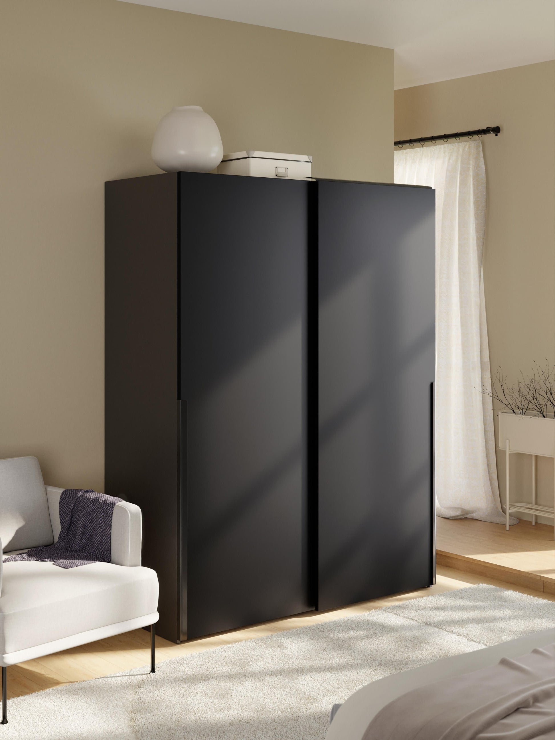 Lenmarco Modular Sliding-Door Wardrobe, 150 cm Wide, in Various Sizes