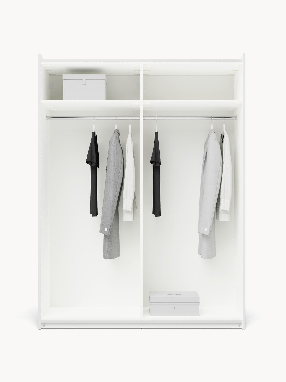 Lenmarco Modular Sliding-Door Wardrobe, 150 cm Wide, in Various Sizes